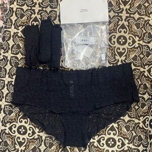 Amazon Essentials Women’s Lace Hipster Panties – 5 Pack Black (XXL)